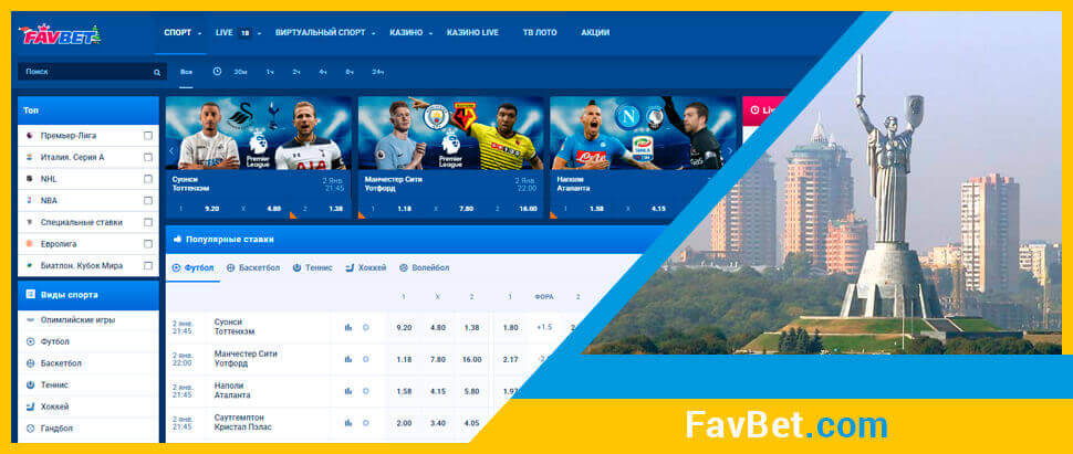 Официальный сайт онлайн казино FavBet